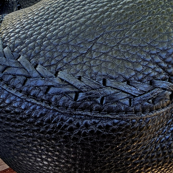 Rebecca Minkoff Crossbody Black Pebbled Leather Removeable Straps Silver Hardwar - Picture 5 of 8